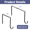 xozeooeu 8 Pcs No Drill String Light Hooks, Adjustable Metal