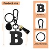 Jielahua Initial Letter A-Z Keychains for Women Keyring for Hangbag