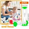 20Pcs 2 Minute Sand Timer, Plastic Hourglass Sand Timer Plastic