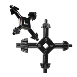 2pcs 4 In 1 Drill Chuck Key Hand Drill Key Drill Chuck Wrench For Tighten Drills Chuck Universal Combination Hand 3/8 1/2 3/4 1 Inch Chuck Key（L+ S）,for Bosch, Ma-kita Drills & Impact Drivers