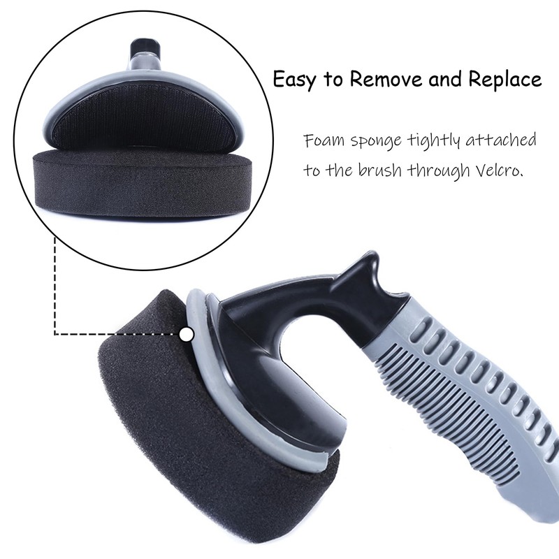 Szehap Tire Shine Applicator, 2 Pack Tire Dressing Applicator Pad