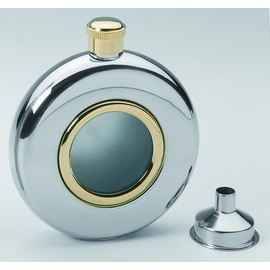Round 5oz Hip Flask with Window Funnel