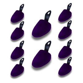 MTS care Lisa Basic Velour Trainers Size 38-41 - Foam Shoe Stretcher for Women 5 Pairs Set - Shoe Stretcher Keeps Shoes in Shape - Perfect Fit & Freshness, Purple