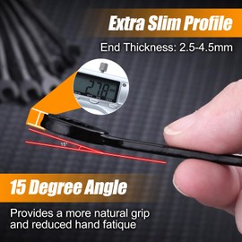 LEONTOOL Mini Wrench Set Metric and SAE 20-Piece Ignition Wrench Set, 4mm-11mm & 5/32"-7/16" Open End and Box End Combination Wrench Kit Super Thin Small Spanner with Zipper Bag and Key Ring, Black