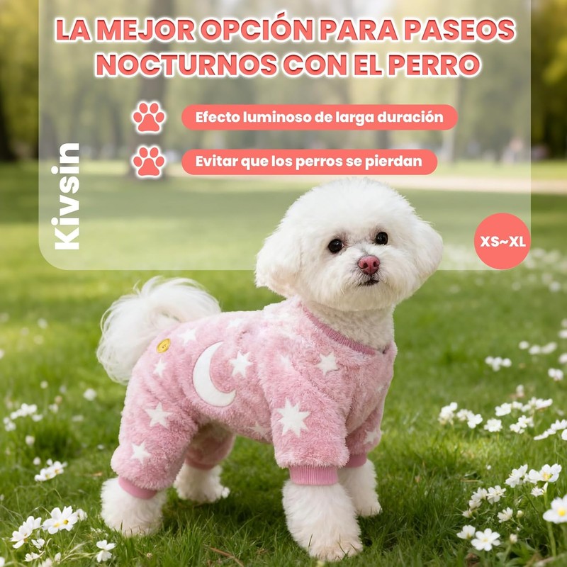 Sueter para Perros Chicos, Ropa Luminosa para Perros, Ropa para