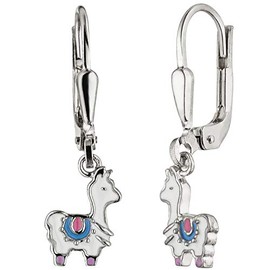 Jobo Children's Llama Earrings White 925 Sterling Silver Earrings Children's Earrings, Silver