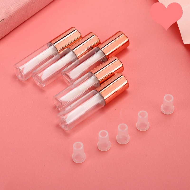1.2 ml Lip Gloss Tube, DIY Cosmetic Container with Stopper,