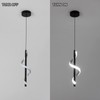 CANEOE Creative Led Pendant Light, 5500K Spiral Modern Modern Led