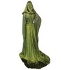 Sinastar Womens Medieval Dress Costume Hooded Lace Up Renaissance Velvet