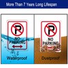 No Parking Signs Outdoor Driveway Metal 25 x 18cm No