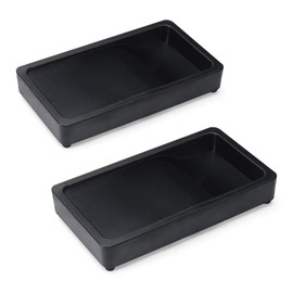 ASTIMESA 2 Pcs Traditional Chinese Calligraphy Ink Well, Rectangle Sumi Drawing Calligraphy Inkwell, Professional Ink Stone Dish Tray for Painting Practice Grinding (5.3 x 2.9 Inch)