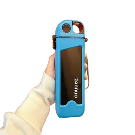 Sports Water Bottle 350ML ,Leakproof Square Water Bottle with Straw, BPA Free Plastic Portable Drinks Bottle, Sturdy and Durable Flat Water Bottle for Sports, Fitness, Gym, Cycling