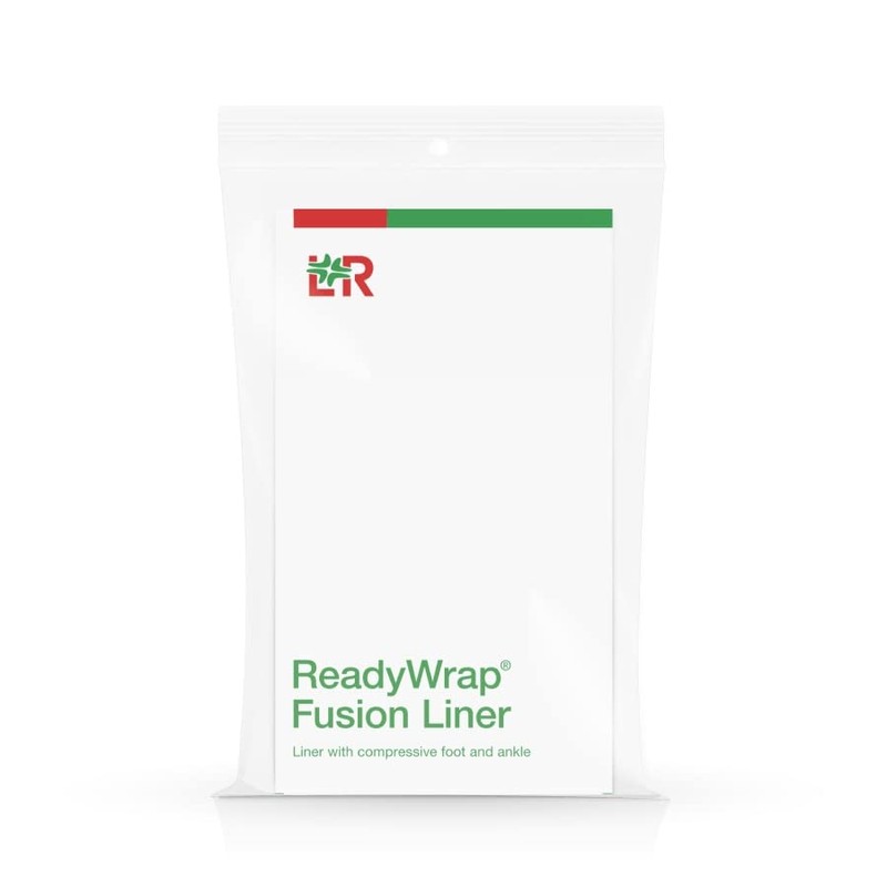 ReadyWrap Fusion Compression Liner Socks, Black LE-AD, Pair (Long, Large)