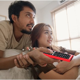 Case for LG TV Remotes, Cover for LG Smart TV Remote Control AKB75095307 AKB75375604 AKB74915305 Original, Replacement Silicone Skin Sleeve Glow in The Dark Red