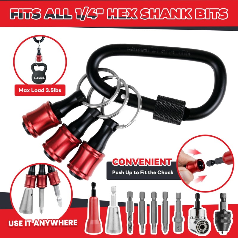Noxtren 6PCS Wire Twister Tool for Drill with Bit Holder