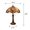Chloe Lighting Monroe Victorian Tiffany-Style Dark Bronze 2 Light Table