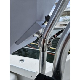 Marine-Grade Adjustable Rail Mount for Starlink Mini Antenna - Flat Dish Base Perfect for Boats, Yachts, Sailboats, and Trawlers (LM-SMINI-RL)