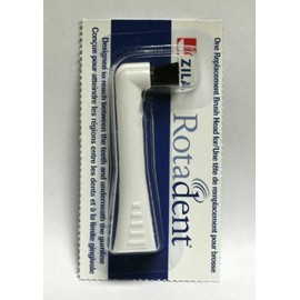 1 Rotadent Rota Dent Brush Head Flat Hollow Zila