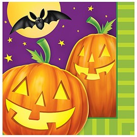 Creative Converting Pumpkin Shine Lunch Napkins, Multicolor