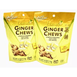 Prince of Peace Ginger Chews Candy with Lemon (100%Natural) 4oz(Pack of 2)1/2026