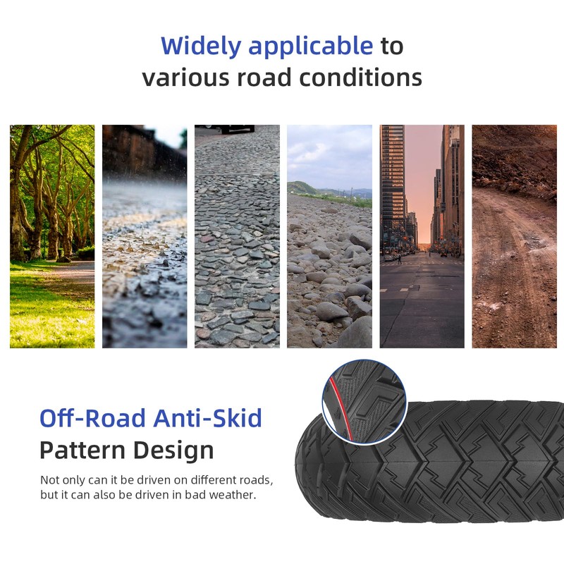 ulip 9.5 x 2.50 scooter solid tire for Niu KQI3