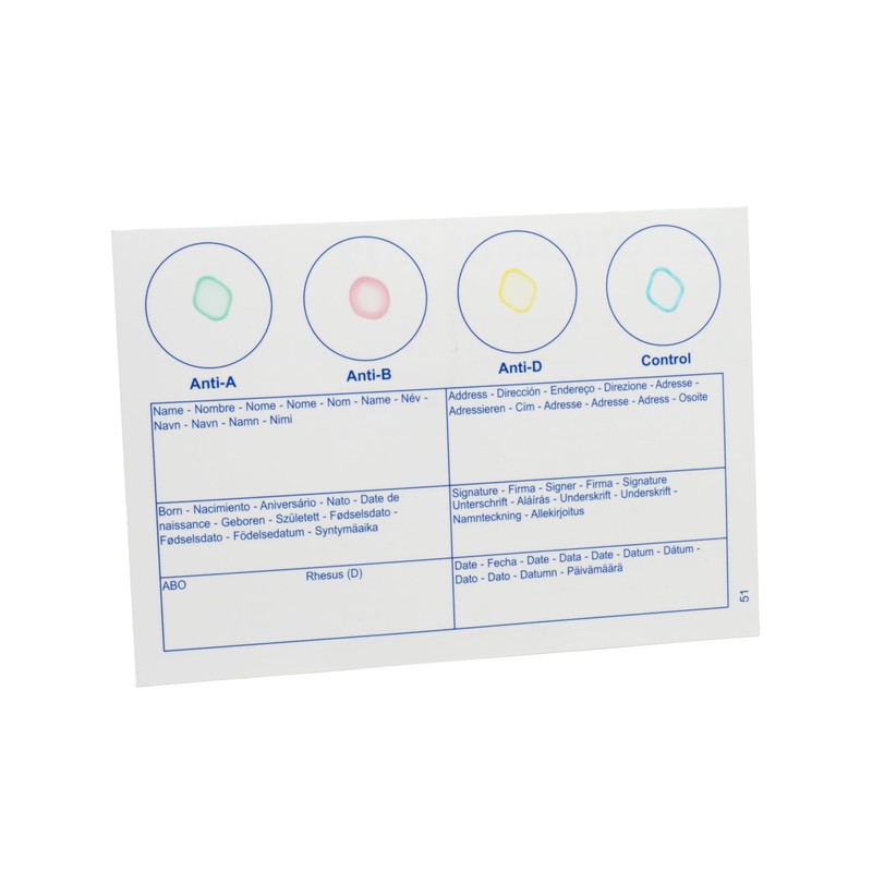 Eldoncard Blood Typing Kit, 2 Test Pack, Know Your Blood