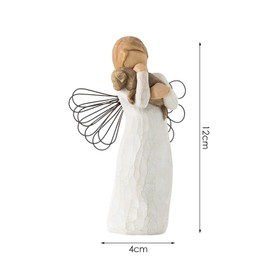 Designer Angel Statue and Decor. Resin Crafted Ornament. Small Landscape Decorative Art for Home and Garden. Scripture Included