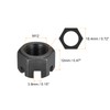 QUARKZMAN M12x1.25mm Hex Slotted Nuts Carbon Steel 4.8 Grade Hex