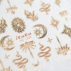 Gold Nail Stickers 5D Embossed Star Moon Nail Supplies 3D