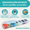 Travel Pill Box + 1 Weekly Pill Box in Spanish