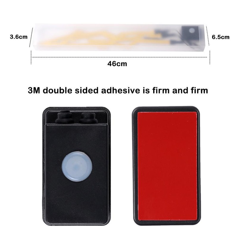 Motorcycle Helmet Reflective Stickers LED Night Riding Light Helmet El