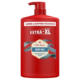 Old Spice Deep Sea 3-in-1 Shower Gel & Shampoo for Men, 1 L, Long-Lasting Fresh Fragrance in Perfume Quality for Hair, Face and Body