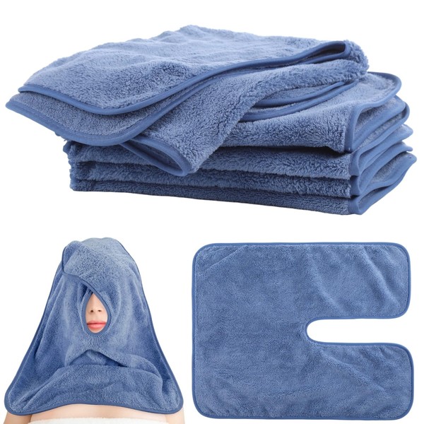 DIMEGON 12 toallas faciales en forma de U, diseño dividido,