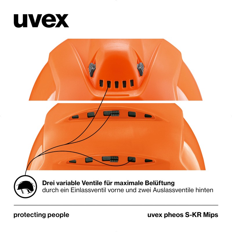 uvex pheos S-KR MIPS Protective Helmet - Industrial Protective Helmet