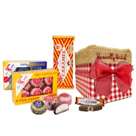 The Very Best of Tunnock's in Traditional Red Gingham Gift Box - Milk Chocolate Tea Cakes, Dark Chocolate Tea Cakes,8x Caramel Wafer
