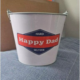 Happy dad New Happy Dad Drink Beer Ice Bucket Man Cave Bar Decor LTD EDITION