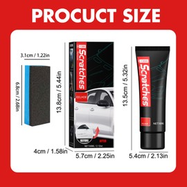 Leogony 100ml Car Paint Scratch Repair, Deep Scratch Repair Kit for Cars with Sponge