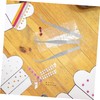 Operitacx 4Pcs Precision Static Stainless Steel Tweezers Industrial Angled Tine