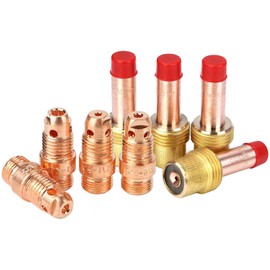 Zinger 53pcs TIG Welding Torch Stubby Gas Lens #10 Glass Cup Kit Accessories for WP-17/18/26 TIG Welding Torch