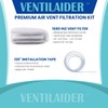 Vent Filter Set 20" x 84" Electrostatic Media + 126"