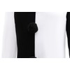 Dressy Daisy Black and White Pierrot Clown Costume with Ruffle