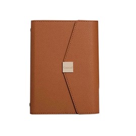 [Loose Leaf Compatible A5/A6] Magnetic, Cute Notebook Cover, PU Leather, Multi-functional Pockets, Waterproof, Perfect for Gifts, Students and Workers, Name Engraving, Business Use, Simple & Stylish