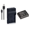 NinoLite 3点セット DMW-BLH7 互換 バッテリー +USB型 充電器 +海外用交換プラグ dc120dmwblh7