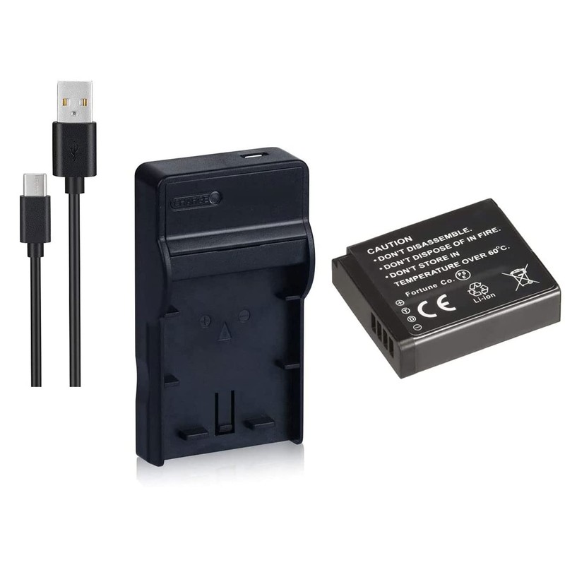 NinoLite 3点セット DMW-BLH7 互換 バッテリー +USB型 充電器 +海外用交換プラグ dc120dmwblh7