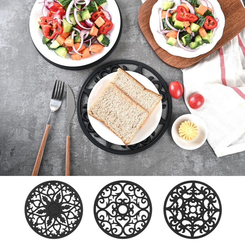 Nstezrne Silicone Trivets Mats for Hot Pots and Pans, Multi