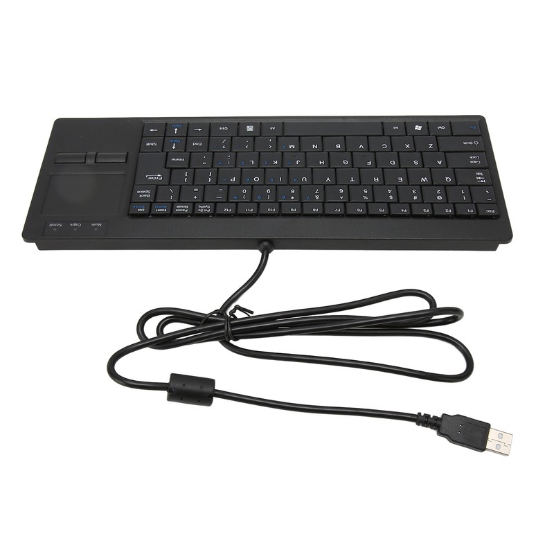 Industrial Keyboard Touchpad Wired Connection X Scissor Foot Plug and