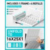 AErovivo 16x25x1 Refillable Air Filter Kit, MERV 8, 1 Reusable