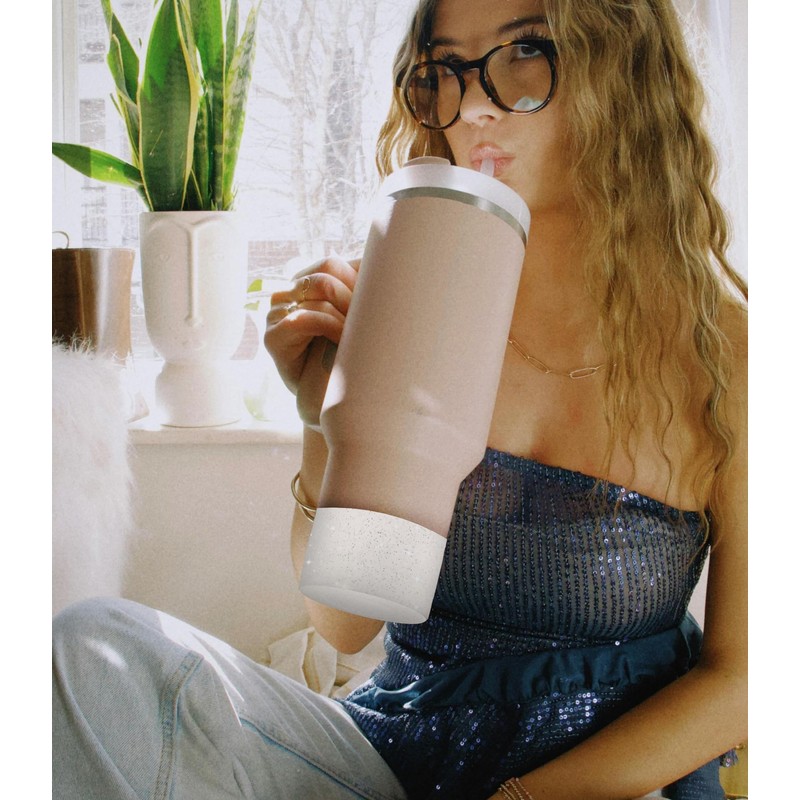 Nearockle Cup Sets 2 Pieces Starry Sky White + Gold