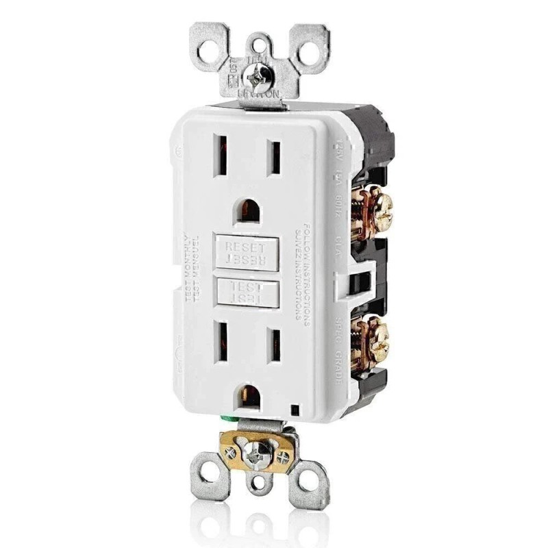 Leviton GFNT1-E Self-Test SmartlockPro Slim GFCI Non-Tamper-Res