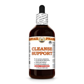 Cleanse Support Tincture, Made in Hawaii, All Natural, Vegan, Pure Liquid Extract - 4 fl.oz